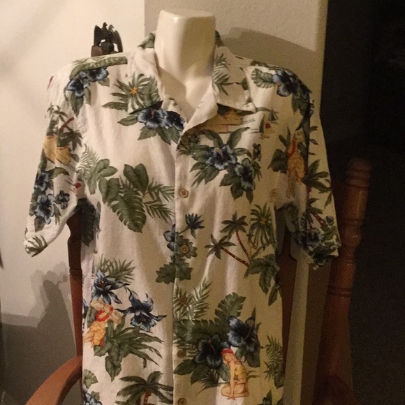 🌴NWOT Colorful & Too Fun Cherokee Sz Med Unisex Hawaiian Style Shirt 🌴 - Picture 3 of 11